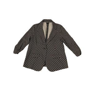 Soho Apparel Woman's Black and White Patterned Blazer Size Large